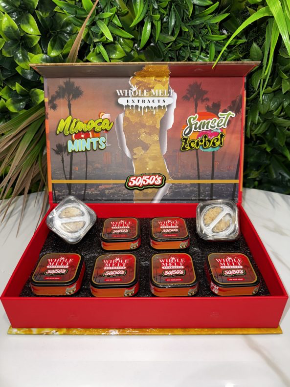 Whole Melt 50/50’s Resin Box: Mimosa Mints x Sunset Zerbet