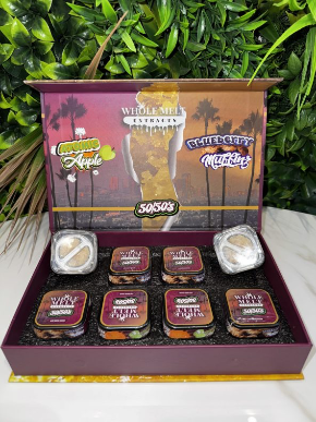 WHOLE MELT EXTRACTS- Premium Live Resin Sugar- 50/50s- ATOMIC APPLE/BLUEBERRY MUFFINZ- 3.5g